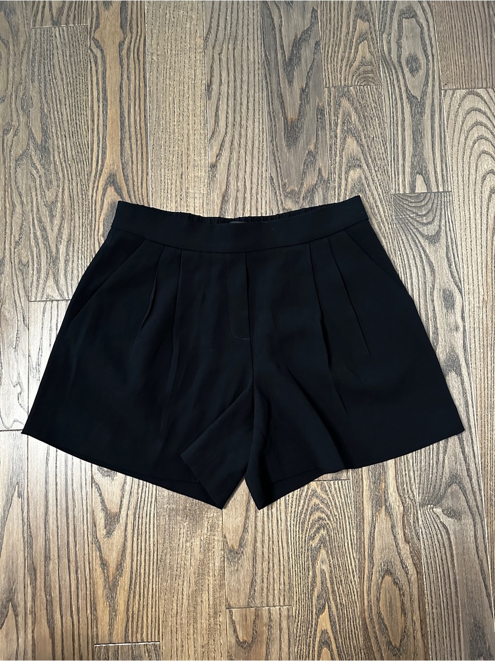 Babaton Black High-Rise Pleated Women’s Shorts